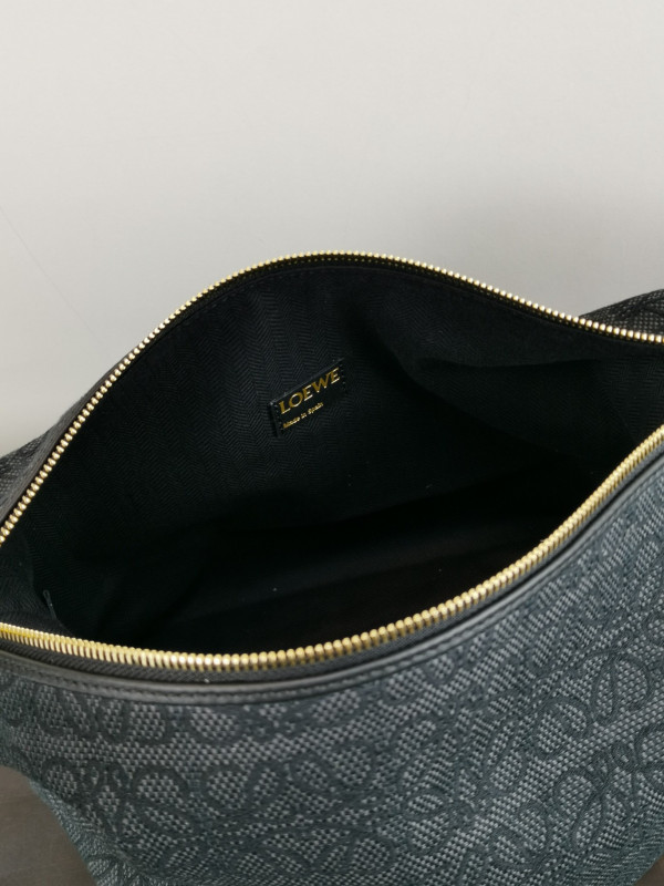 LOEWE Cubi bag in Anagram jacquard and calfskin