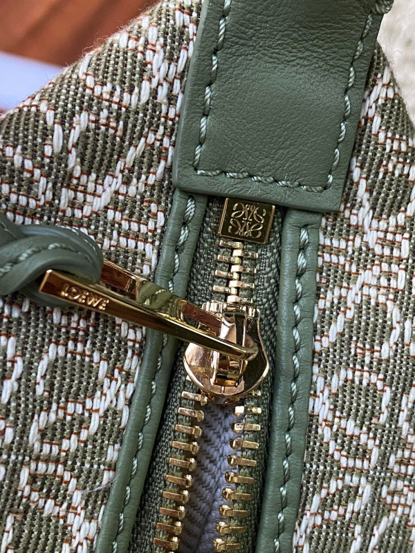 LOEWE Cubi bag in Anagram jacquard and calfskin