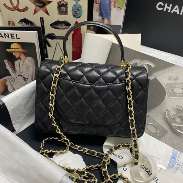 CL MINI FLAP BAG WITH TOP HANDLE