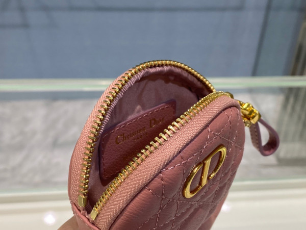 D*or detachable D*or caro round coin purse