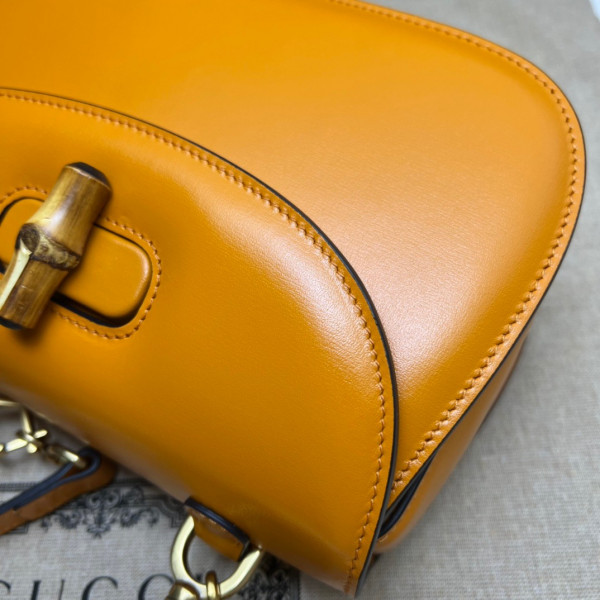 G*u*i small top handle bag with bamboo