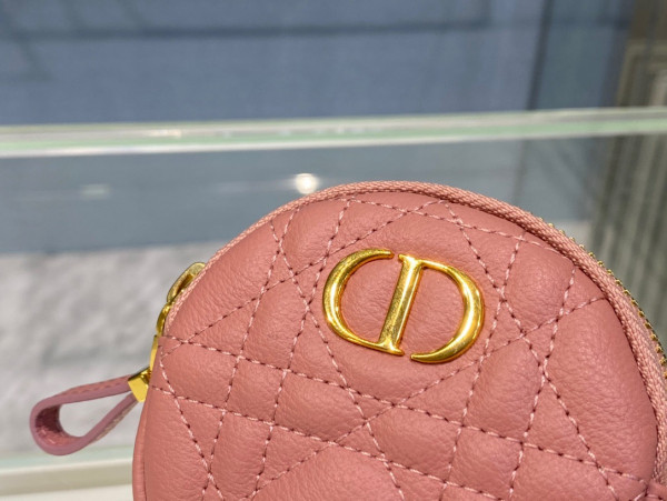D*or detachable D*or caro round coin purse