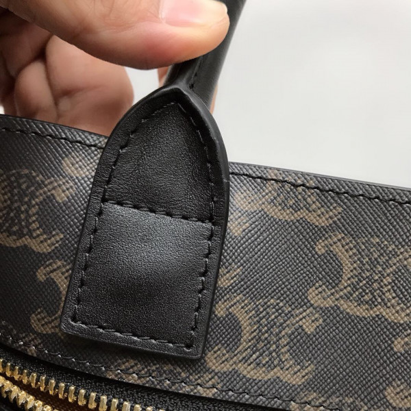 Ce**e small cabas vertical in triomphe canvas