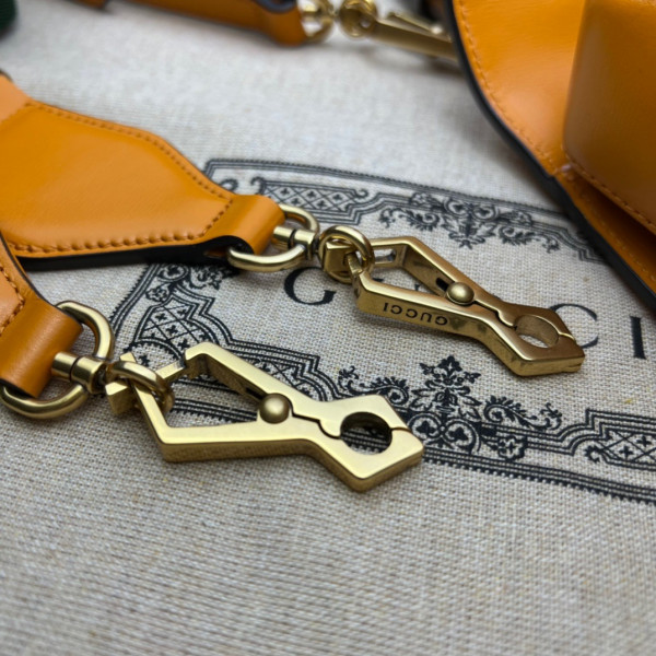 G*u*i small top handle bag with bamboo