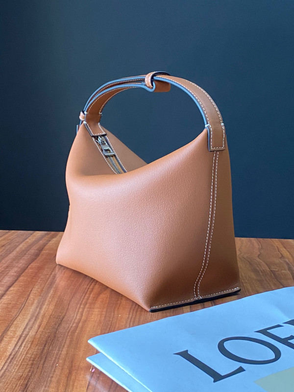 LOEWE small Cubi bag in Anagram jacquard and calfskin