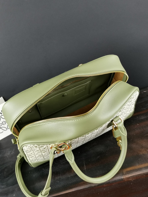 LOEWE Amazona 28 bag in jacquard and calfskin