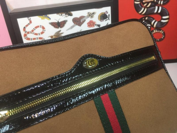 G*u*i ophidia suede small shoulder bag