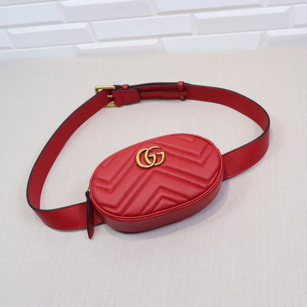 G*u*i gg marmont matelassé leather belt bag