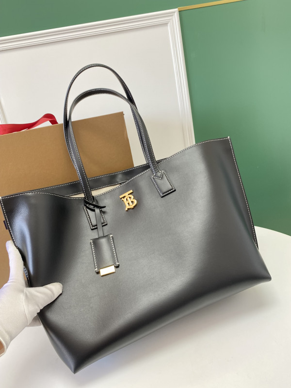 B**rry medium monogram motif leather tote