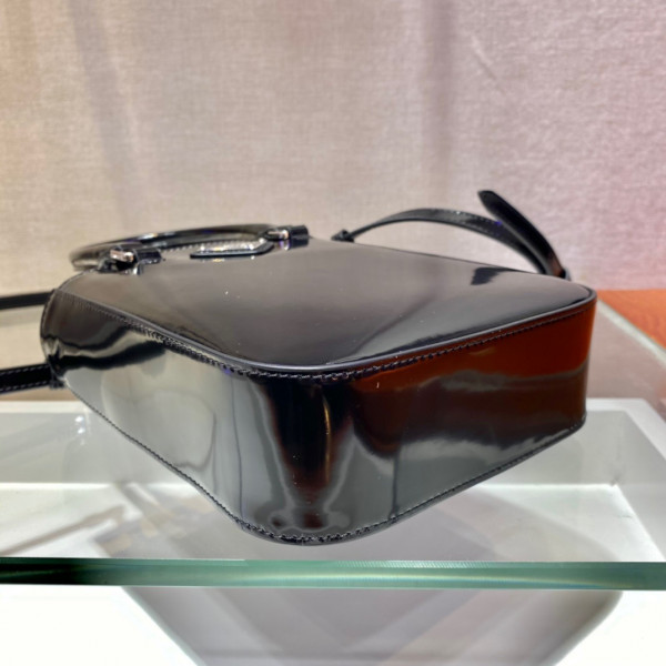 Pra*a small brushed leather tote