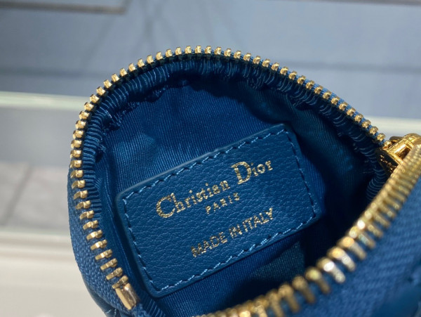 D*or detachable D*or caro round coin purse