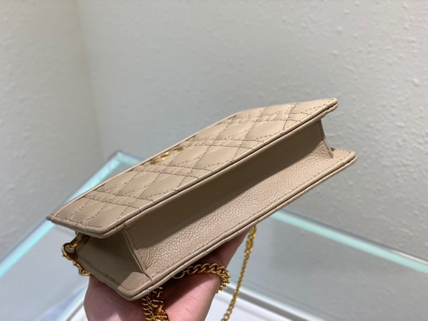 D*or caro zipped pouch with chain