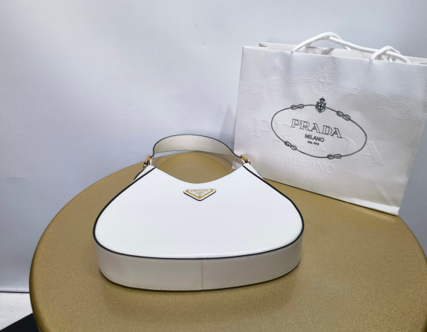 Pra*a leather shoulder bag