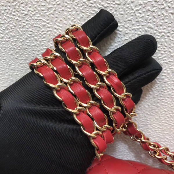 CL FLAP BAG LAMBSKIN