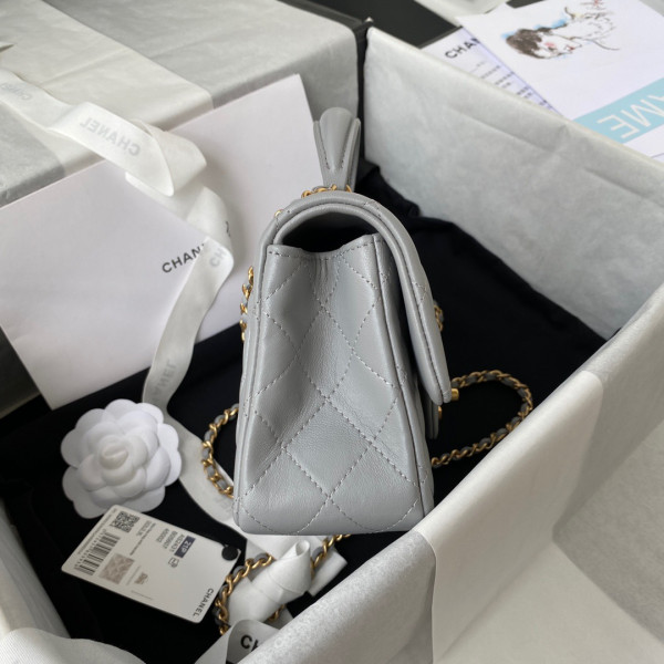 CL MINI FLAP BAG WITH TOP HANDLE