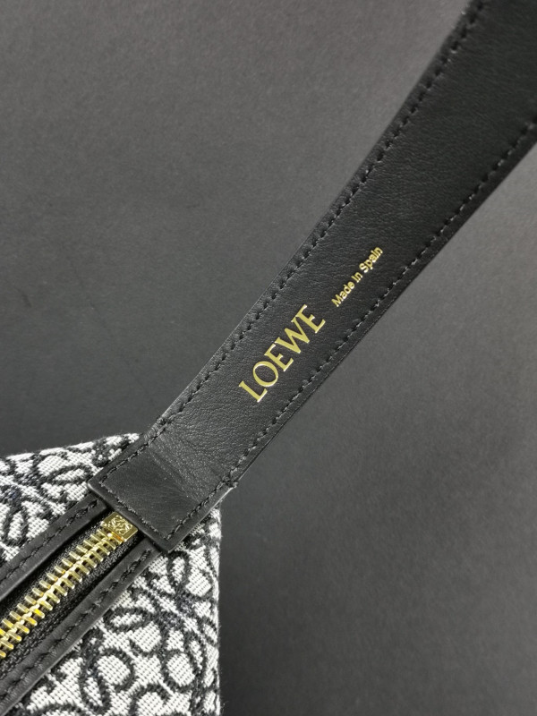 LOEWE Cubi bag in Anagram jacquard and calfskin