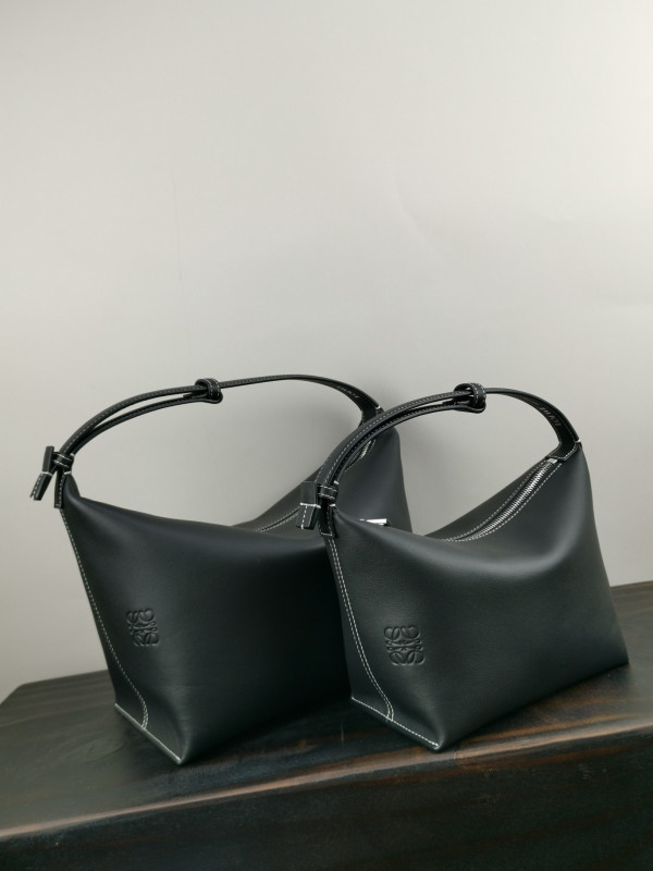 LOEWE small Cubi bag in Anagram jacquard and calfskin