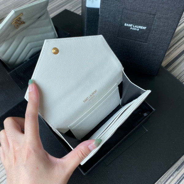 YSL MONOGRAM SMALL ENVELOPE WALLET IN