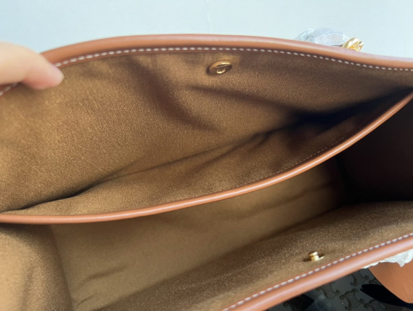 Ce**e mini horizontal cabas in triomphe canvas and calfskin