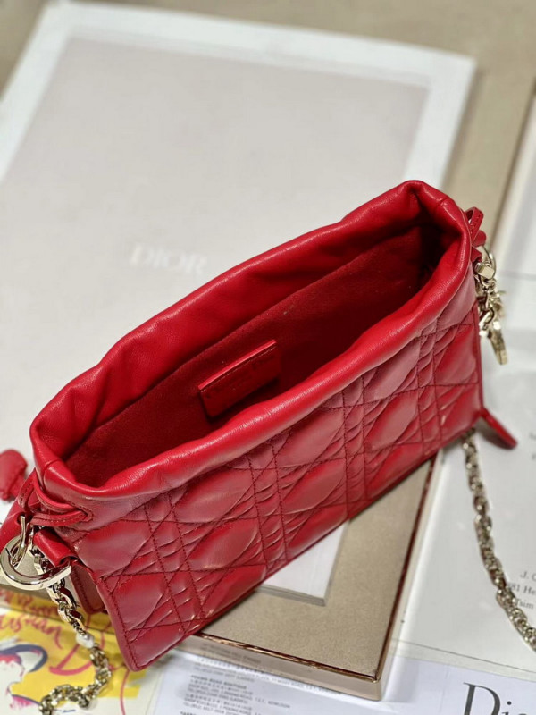 lady D*or top handle drawstring mini bag