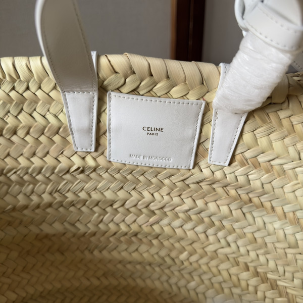 Ce**e triomphe Ce**e classic panier in palm leaves and calfskin