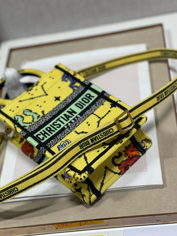 mini D*or book tote phone bag