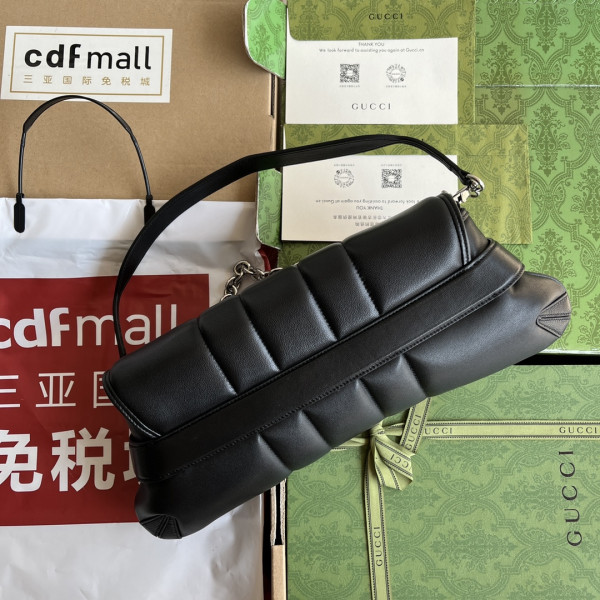 G*u*i horsebit chain medium shoulder bag