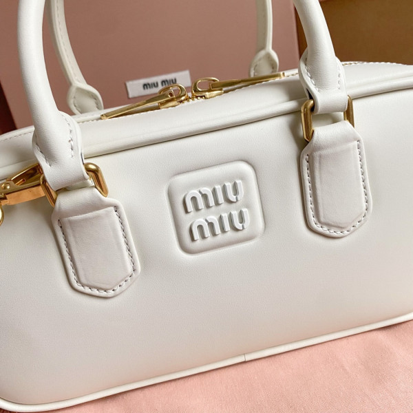 MIUMIU Arcadie leather bag-27X12X9Cm