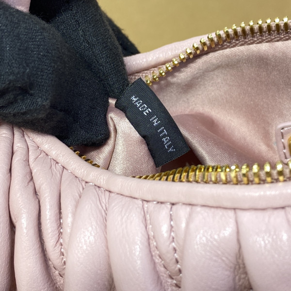 MIUMIU Wander matelassé nappa leather hobo bag