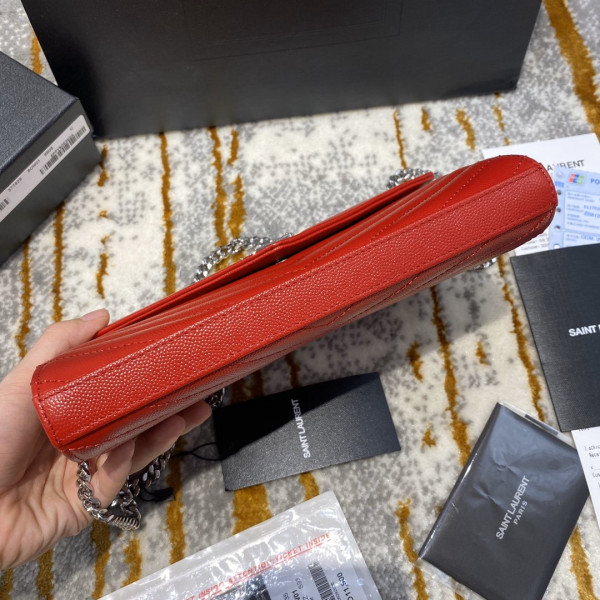 YSL CASSANDRE MATELASSÉ CHAIN WALLET